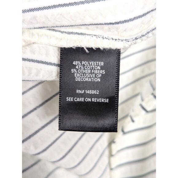 TORRID Tiered Midaxi Smocked Seersucker Off-Shoulder Boho Cottage Dress Size 5X - Picture 10 of 12